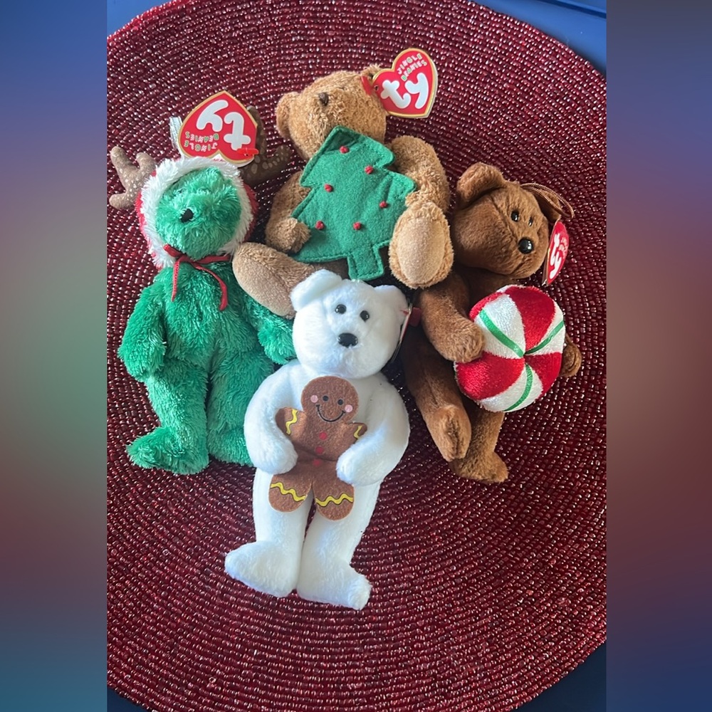 Ty Beanie Babies Holiday Bears Set